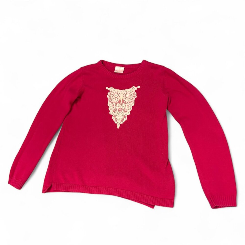 Hanna Anderson Hot Pink Owl Sweater